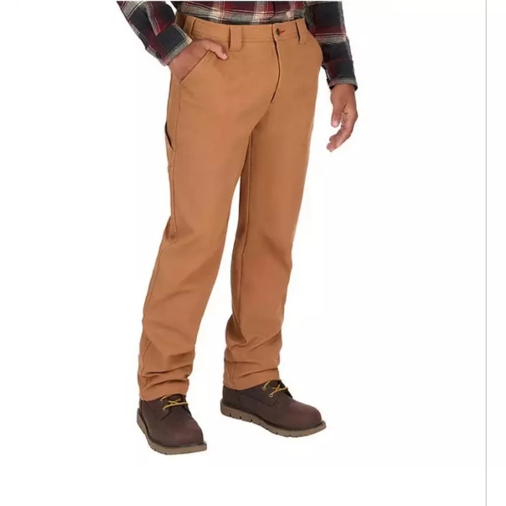 Men's Coleman Fleece Lined Pant Toffee Size 40x32 NWT